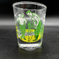 "Golfer 19th Hole 1 oz. Good Shot Glass" Retro Golf Glass Barware Sports MCM